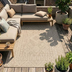 Jute Outdoor Rug - Atlas Aztec Brown/Cream