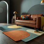 Abstract floor rug - Stracto Lozenge Multicolor
