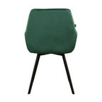 Velvet dining chair - Karl Dark green
