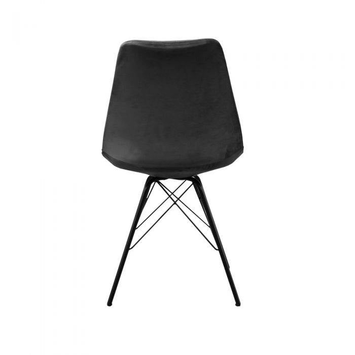 Velvet Chair - Dark Grey