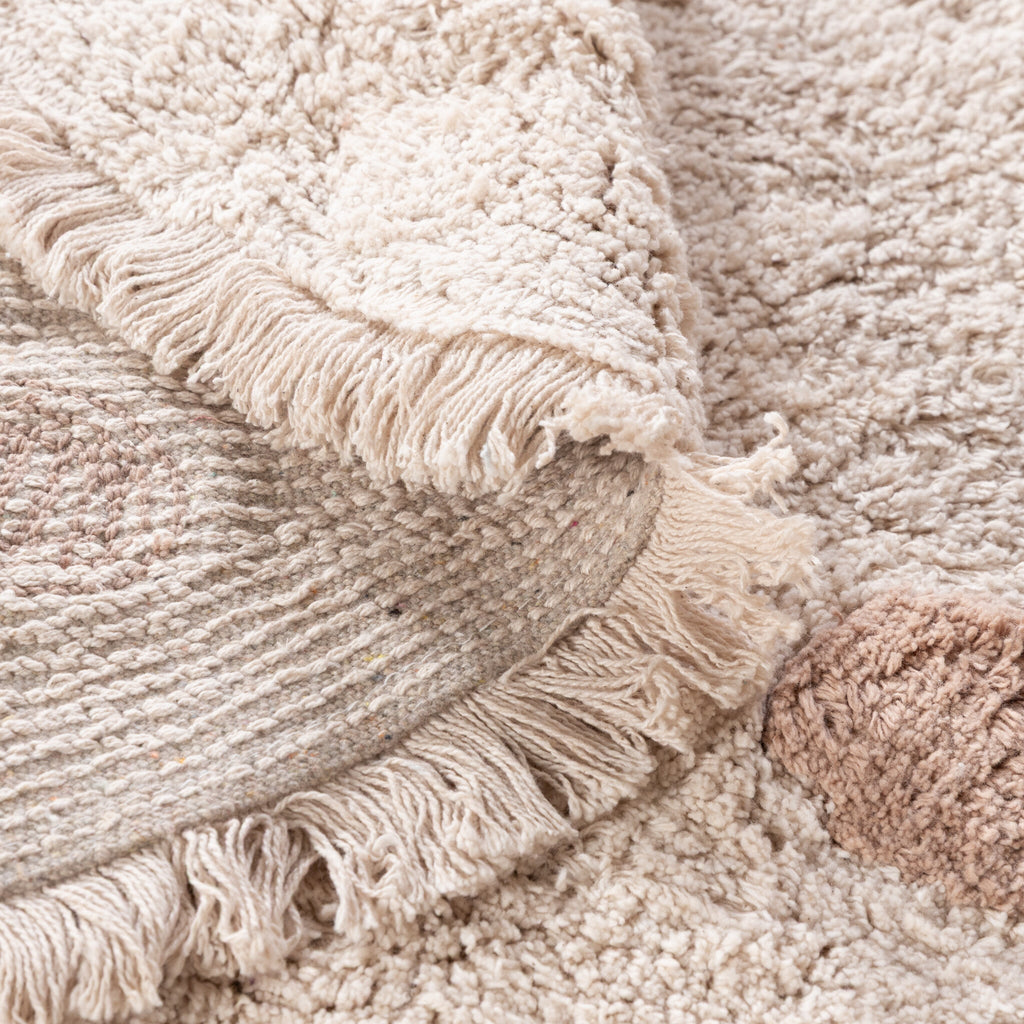 Round Kids’ Rug – Lou Dots Taupe