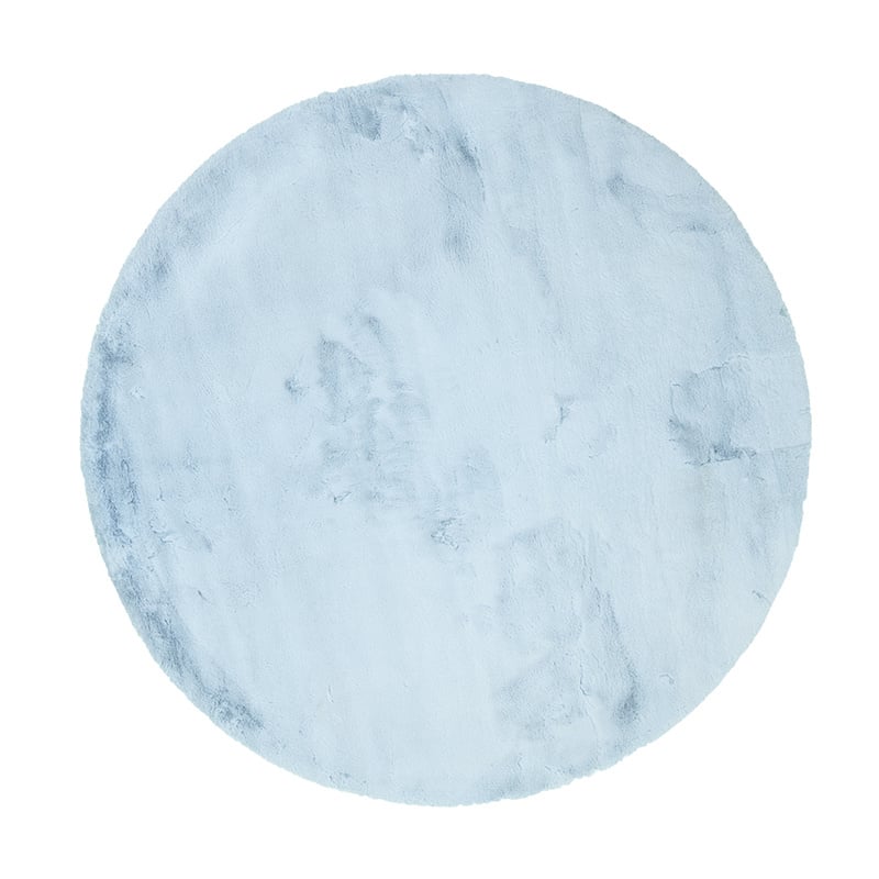 Round High Pile Rug - Comfy Supreme Light Blue