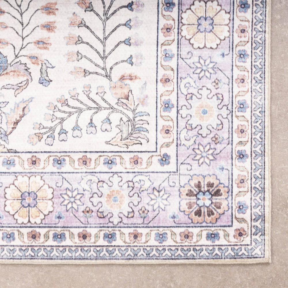 Vintage Outdoor Rug - Santo Flora White
