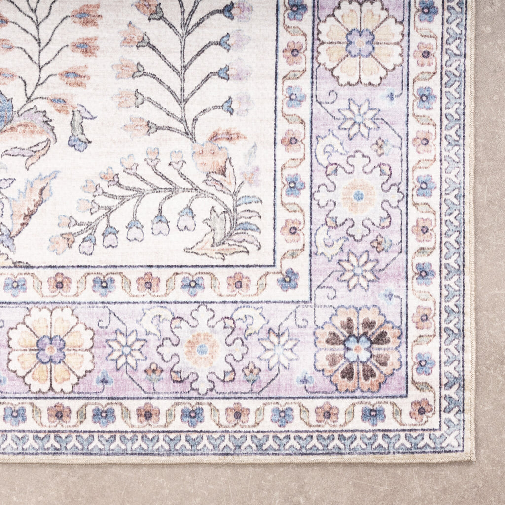 Vintage Outdoor Rug - Santo Flora White