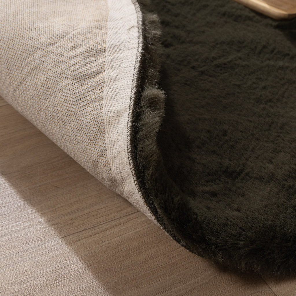 Round High Pile Rug - Comfy Supreme Green