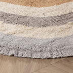 Oval washable children's rug - Milo Grey