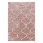 Berber Rug - Agadir Circle Rose/Cream