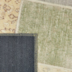Patchwork floor rug - Nadine Yellow/Multicolor