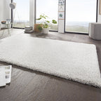 High-pile floor rug - Boutique White