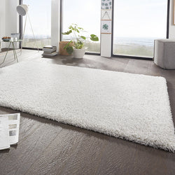 High-pile floor rug - Boutique White