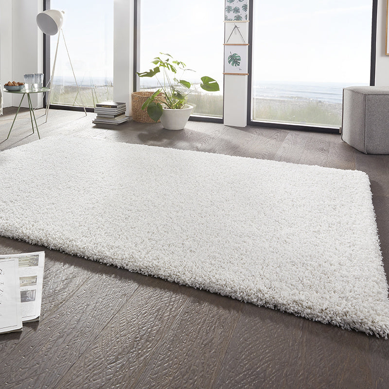 High-pile floor rug - Boutique White