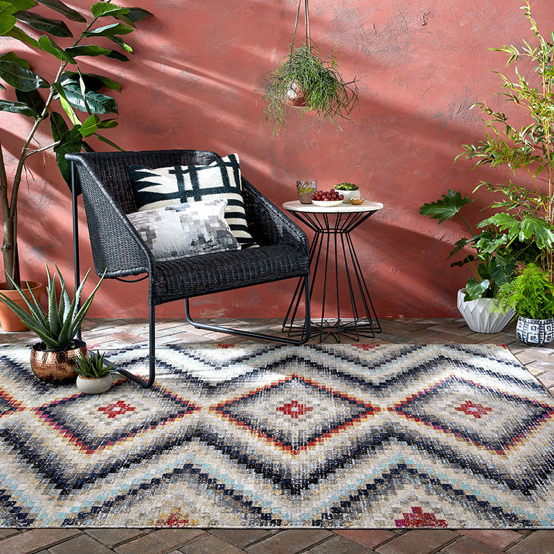 Vintage outdoor rug - Mino Frances Multicolor