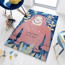 Children's floor rug - Zesto Jungle Multicolor