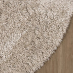 Oval Shaggy Rug - Blaze Beige/Grey