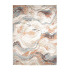 Abstract Rug - Xavier Wave Blue/Red