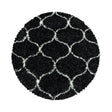 Round Berber Floor Rug - Agadir Circle Anthracite/Cream