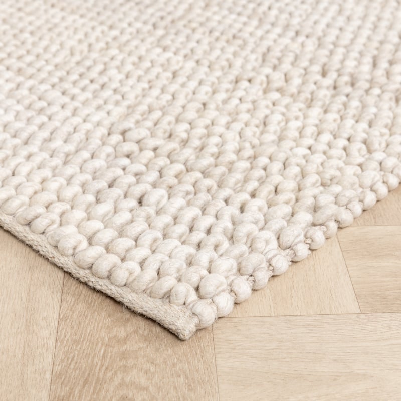 Wool Rug - Luminous Cream/White