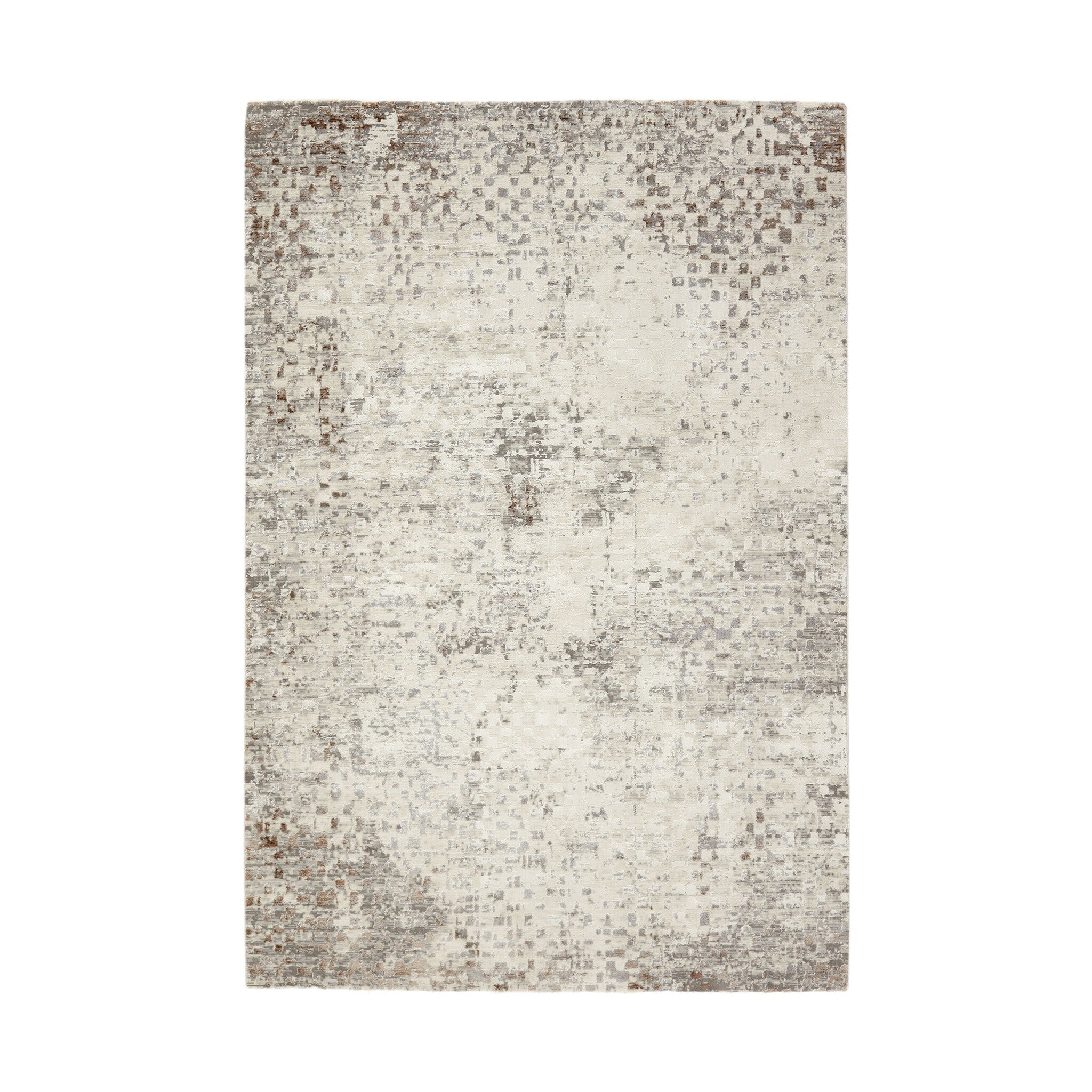 Low-pile floor rug - Ghazi Brown/Cream 3600