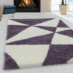 High-Pile Floor Rug - Tuggy Purple