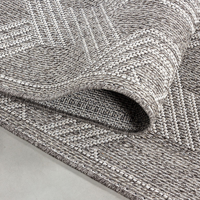 Jute Outdoor Rug - Aruba Pattern Grey