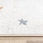 Washable Kids Rug - Ravi Stars Multicolour