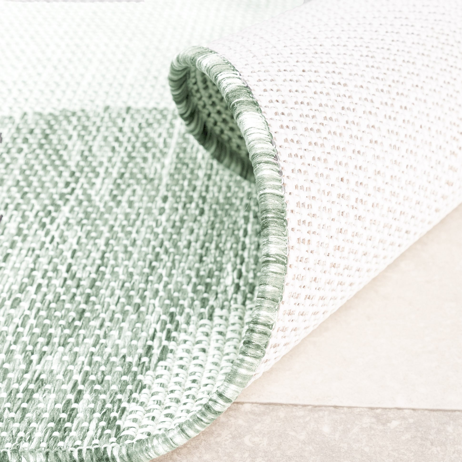 Outdoor Rug - Summer Swirl Green