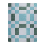 Retro Indoor Outdoor Rug - Pop Cubes Green