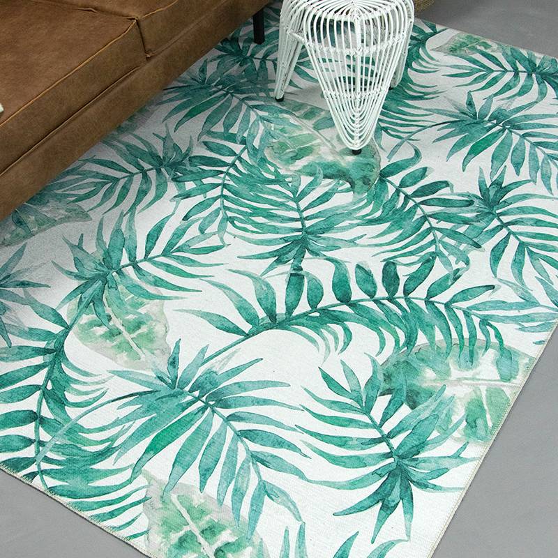 Botanical Rug - Palmier Leaves Green