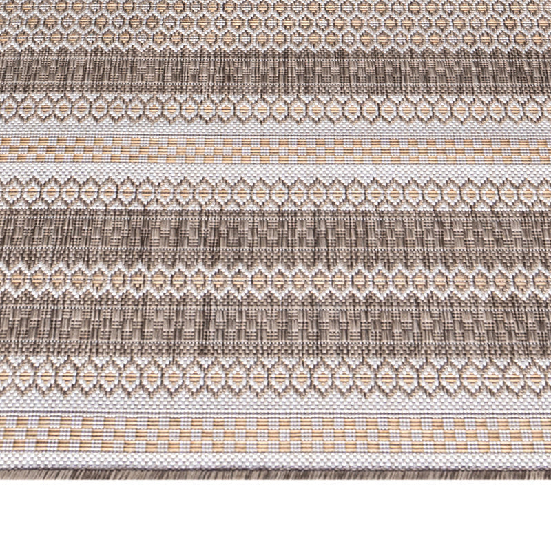 Striped outdoor rug - Sunara Beige