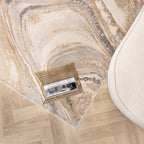 Marble Rug - Leonore Noce Cream/Brown