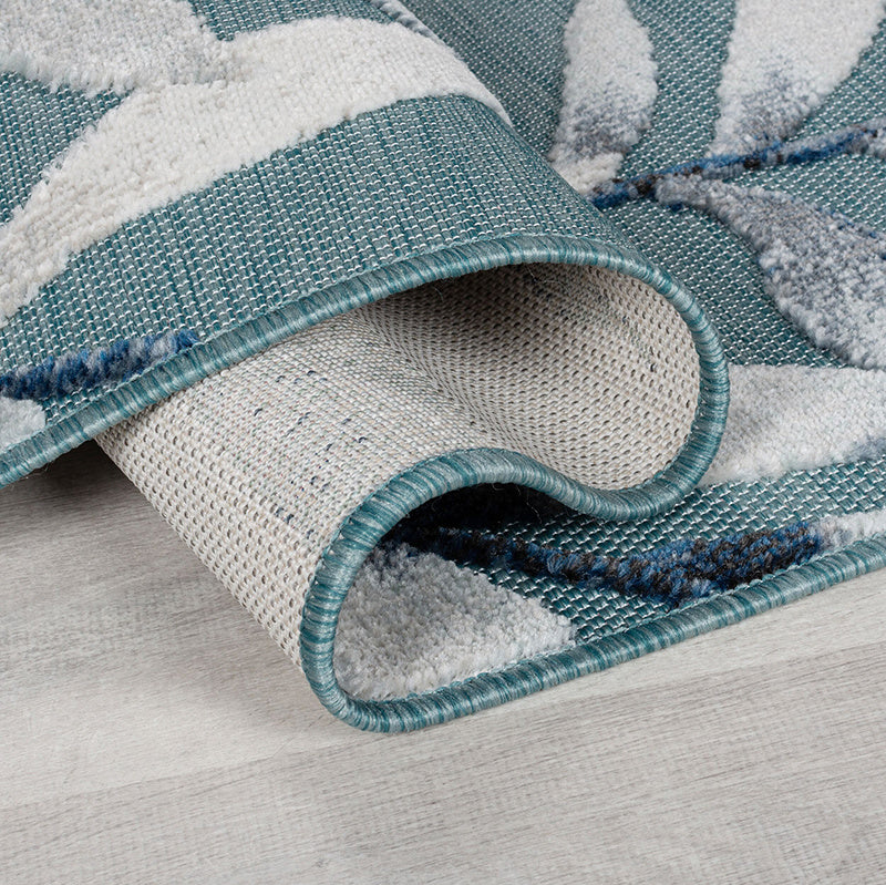 In- & Outdoor rug - Plazo Willow Blue