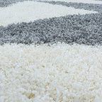 High-pile floor rug - Tuggy Grey