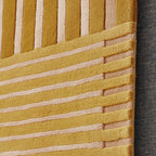 Modern wool floor rug - Fano Ochre Yellow