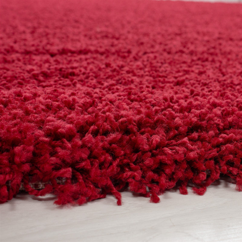 High-pile floor rug - Sade Red