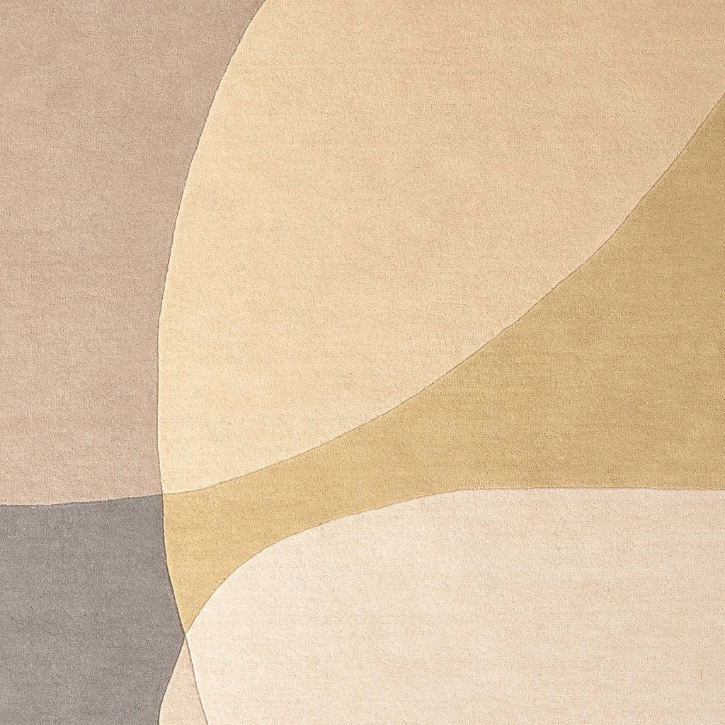 Organic Floor Rug - Shades Cream/Beige 020
