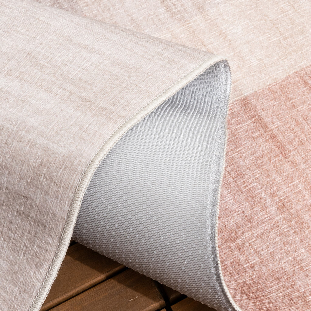 Abstract Outdoor Rug - Groovy Shapes Cream/Terra