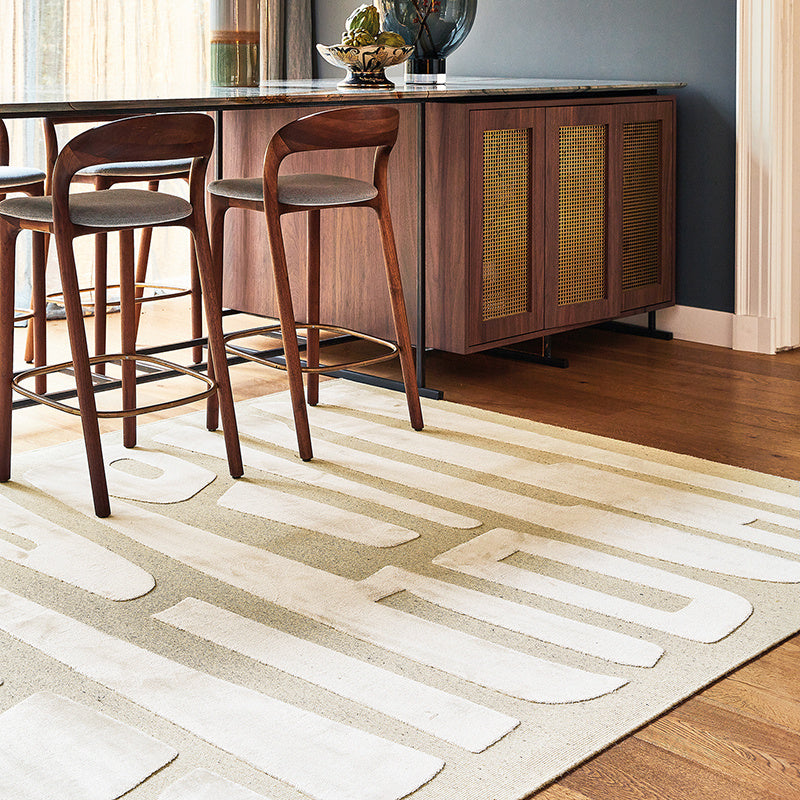 Viscose floor rug - Graphix 3165 Abstract Ivory