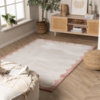 Washable Rug – Myrre Pink/White