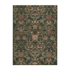 Floral rug – Rosie Dark Green