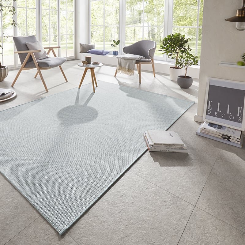 Solid Floor Rug - Secret Light Blue Millau