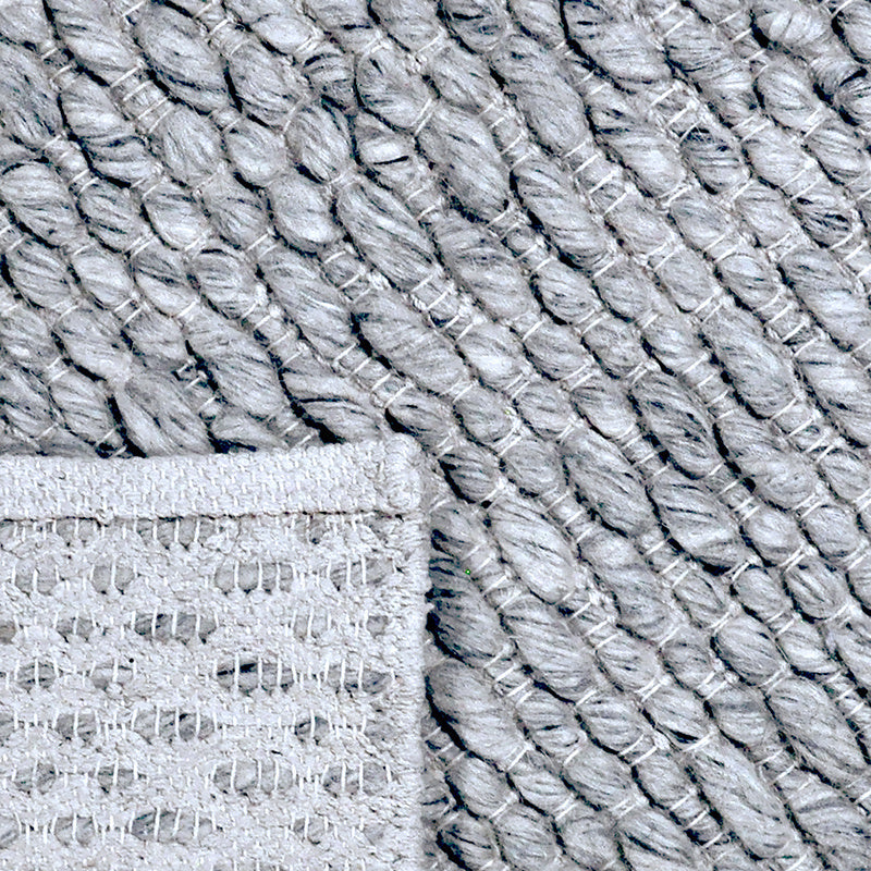 Wool floor rug - Leona Cream/Grey
