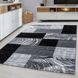 Modern floor rug - Jena Black 9220
