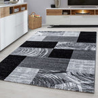 Modern floor rug - Jena Black 9220