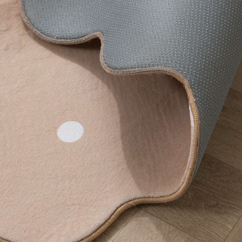 Kids Room Rug - Cloudy Dots Beige