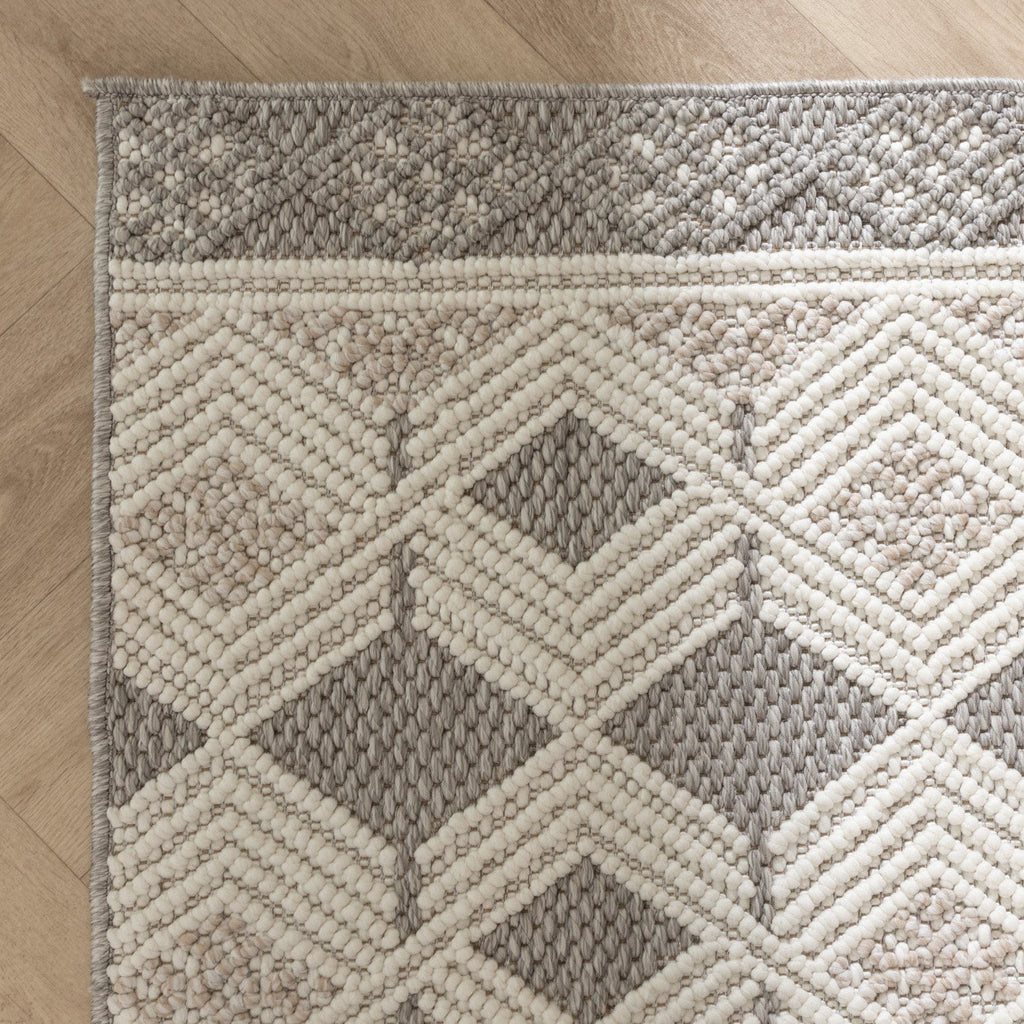 Sustainable Rug - Lorre Blocks Cream/Anthracite