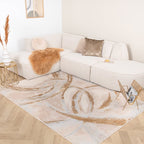 Marble Rug - Leonore Cotto Cream/Brown