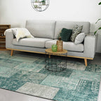 Patchwork Rug - Dreams Mint Green/Turquoise