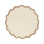Round Washable Rug – Hazy Beige/Cream