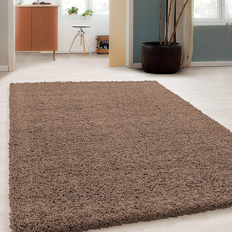 High Pile Rug - Solid Taupe
