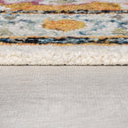 Wool floor rug - Wallo Dahlia Yellow/Multicolor